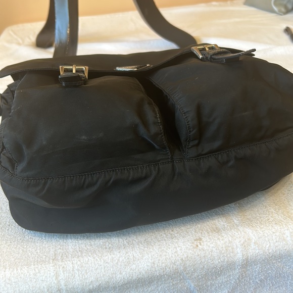 SOLD ❗️❗️Prada Black Nylon Double-Pocket Shoulder Bag - Picture 4 of 15